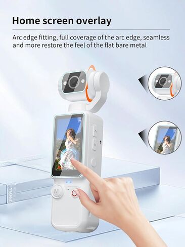Screen Protector for W & O Q7 Vlogging Camera, High-definition Scratch Resistant Nanofilm Film,HD Clear,Bubble Free with Easy Installation Kit,1 Set in Kuwait