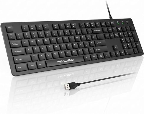 Fade-Proof Letter Wired Keyboard USB Office Keyboard,Not Fade Letter in Kuwait