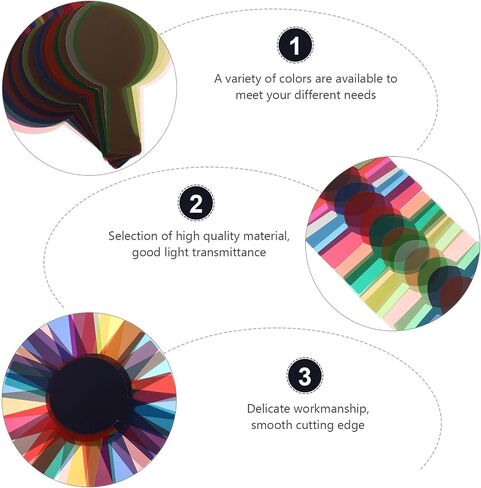 20pcs Camera Lighting Color Filter Plate for Flash, PVC Correction in Kuwait