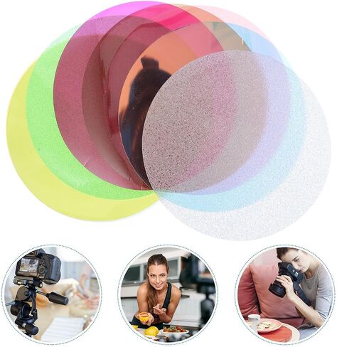 8pcs Color Correction Light Sheet PVC Film for Photography Lighting in Kuwait