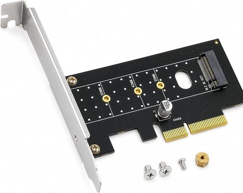 M.2 NVMe SSD to PCIe 3.0 x4 x8 x16 | M-Key 2230-2280 Desktop Card Adapter in Kuwait