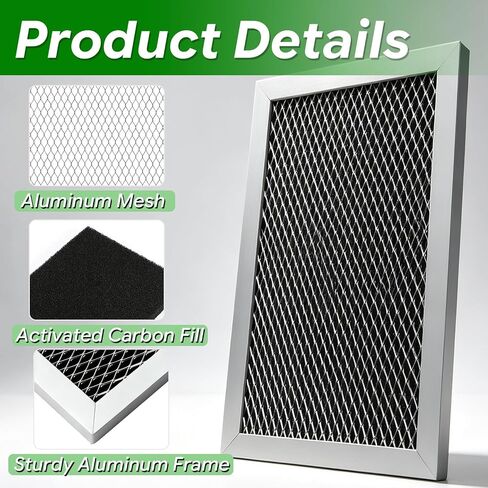2PCS Microwave Grease Filter Compatible with GE JVM6172SK6SS in Kuwait