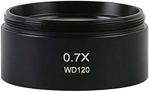 WD30 WD165 WD120 0.3X 0.5X 0.7X 0.75X 1X 1.5X 2X Trinocular Microscope Stereo Microscope Auxiliary Objective Lens Barlow Lens (Color : 0.7x 1x) in Kuwait