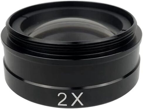 0.5X / 2.0X / 0.3X Barlow Auxiliary Objective Glass Lens For 10A 180X 300X Lens Industry Video Microscope Camera (Color : 2.0X) in Kuwait