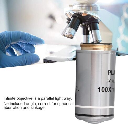 Lens Exquisite Craft 100X Microscope Lens for Professional Biological Microscopes in Kuwait