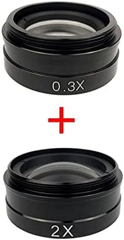 0.5X / 2.0X / 0.3X Barlow Auxiliary Objective Glass Lens For 10A 180X 300X Lens Industry Video Microscope Camera (Color : 0.3X 2.0X) in Kuwait