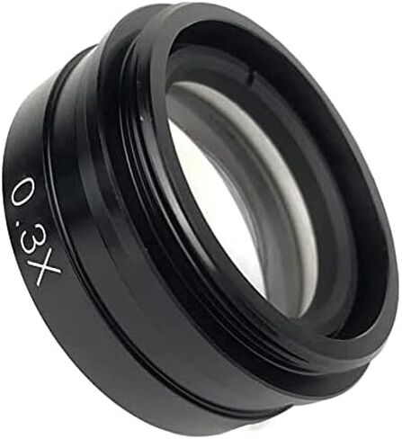 0.5X / 2.0X / 0.3X Barlow Auxiliary Objective Glass Lens For 10A 180X 300X Lens Industry Video Microscope Camera (Color : 0.3X 2.0X) in Kuwait