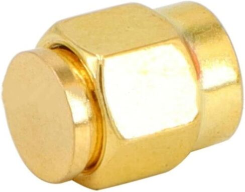 12PCS SMA Plug Dust Cap, SMA Female Jack Dust Cap Gold-Plated RF Coaxial Connector Protective Cap SMA Adapter Connector Accessories in Saudi Arabia