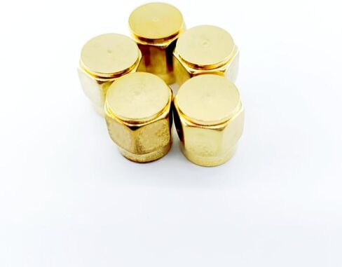 12PCS SMA Plug Dust Cap, SMA Female Jack Dust Cap Gold-Plated RF Coaxial Connector Protective Cap SMA Adapter Connector Accessories in Saudi Arabia
