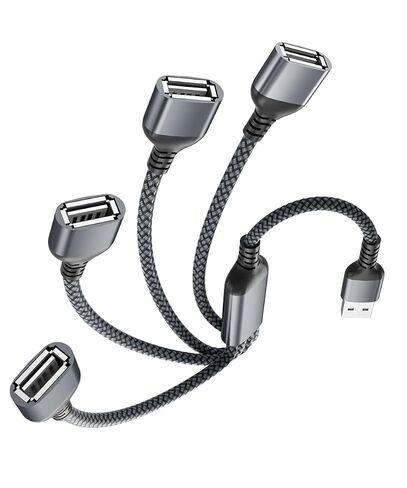 Elebase USB Splitter 1 in 4 Out for PS5,USB Charger Splitter Y Cable 1FT in Saudi Arabia