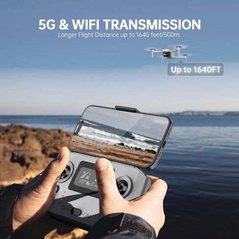 Drones with Camera for Adults 4K, Foldable Beginner Drone with Brushless Motor, Auto Follow, Tap Fly, Circle Fly, One Key Start, Under 249g in Saudi Arabia