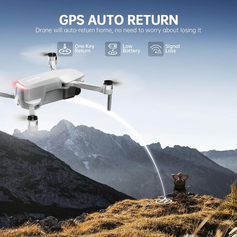 Drones with Camera for Adults 4K, Foldable Beginner Drone with Brushless Motor, Auto Follow, Tap Fly, Circle Fly, One Key Start, Under 249g in Saudi Arabia
