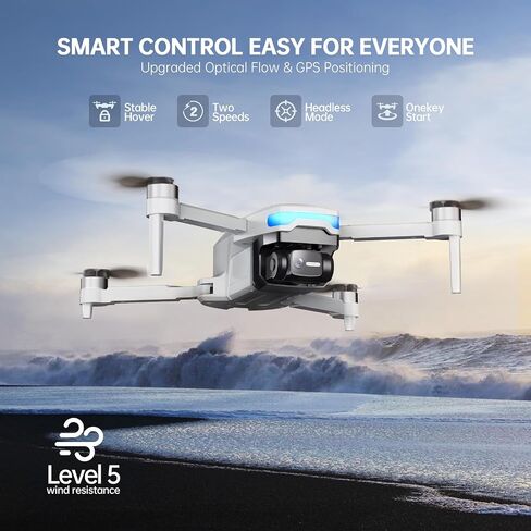 Drones with Camera for Adults 4K, Foldable Beginner Drone with Brushless Motor, Auto Follow, Tap Fly, Circle Fly, One Key Start, Under 249g in Saudi Arabia