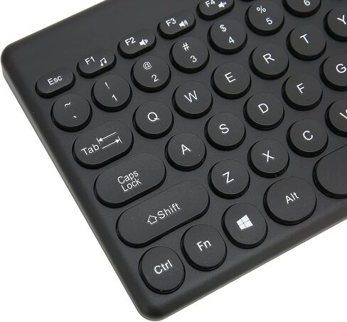 Wired Keyboard Mouse Combo, Ergonomic Key Design (Black) in Kuwait