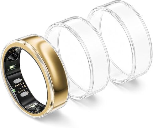 3 عبوات من الأغطية الحلقية المتوافقة مع RingConn Gen 3/ Gen 2/ Gen 2 Air | واقي حلقة من البولي يوريثان الشفاف المقاوم للخدش ومضاد للخدش لملحقات Ring Conn 3 الذكية للرجال والنساء in Kuwait