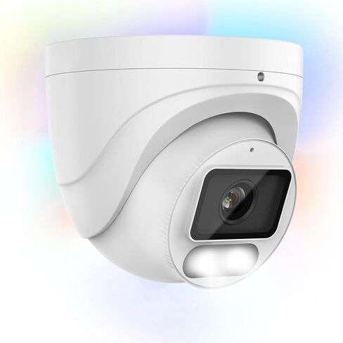 كاميرا VIKYLIN 4K 8MP مزدوجة العدسة PoE IP Security مع زاوية بانورامية 180 درجة in Kuwait