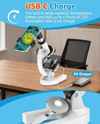 2000X Microscope for Kids Adults Beginner: Compound Monocular Microscope in Saudi Arabia