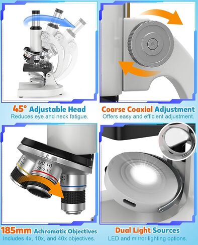 2000X Microscope for Kids Adults Beginner: Compound Monocular Microscope in Saudi Arabia