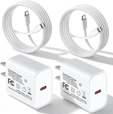 iPhone 17 16 15 Charger/3ft Type C to C Charging Cable Cord,USB C Power Adapter 20W Fast Charging Block Plug for Apple 17 Pro Max/17 Air/16 Pro/15 Plus/AirPods/iPad/mini Cube Birck Box (C PLUG+3.3 FT) in Saudi Arabia