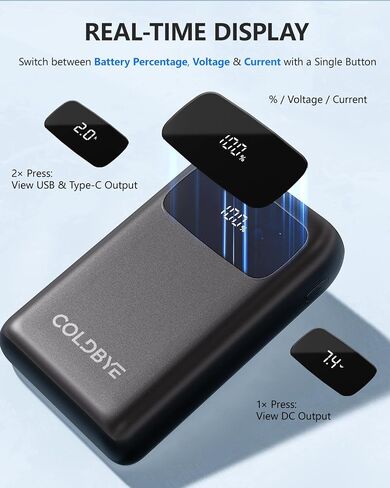 ColdBye PD 30W 7.4V Battery Pack for Heated Vest Built-in 3 DC Size Adapter in Saudi Arabia