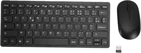 Wireless French Keyboard and Mouse Combo for PC, Laptop Users in Saudi Arabia