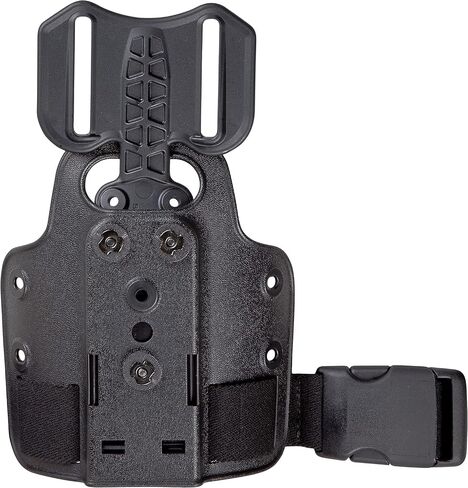 Drop Flex Adapter with Single Strap Leg Platform for Gun Holsters, Adjustable Thigh Holster 6004, Drop Leg Panel Attachments Quick Locking, Black in Kuwait