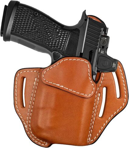 Leather Pancake Holster for Glock 43X MOS & Sig P365 XMacro with TLR-7 Sub in Kuwait
