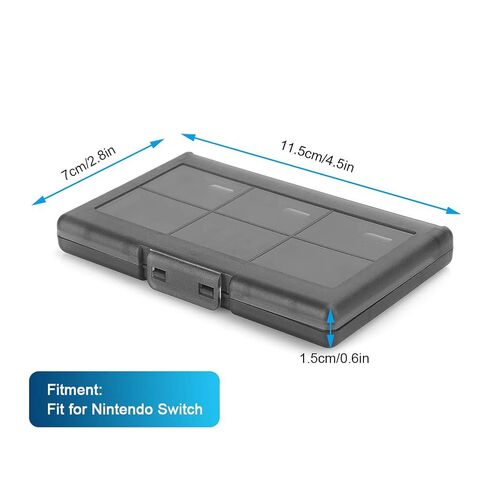 Game Cards Case, Convenient to Use Game Cards Holder, Card Storage for Switch, with Interlayer Designed Fit for Switch(Black) in Saudi Arabia
