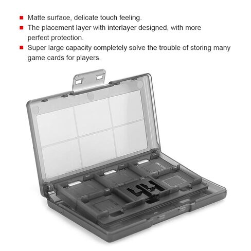 Game Cards Case, Convenient to Use Game Cards Holder, Card Storage for Switch, with Interlayer Designed Fit for Switch(Black) in Saudi Arabia