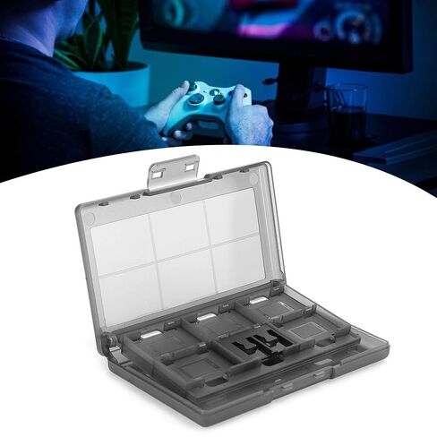 Game Cards Case, Convenient to Use Game Cards Holder, Card Storage for Switch, with Interlayer Designed Fit for Switch(Black) in Saudi Arabia