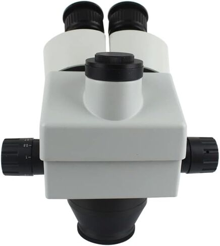 7X-45X 3.5X-90X Simultaneous Focus Trinocular Zoom Physical Microscope Head + 0.5x 2.0x Auxiliary Lens for Electronic Soldering Repair (Color : 3.5X-45X) in Kuwait