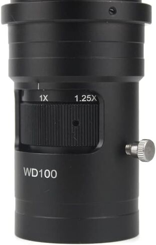 10X- 200X 0.7X-5X WD100 Adjustable Magnification C Mount Zoom Lens For HDMI VGA USB Industrial Video Microscope Camera in Kuwait