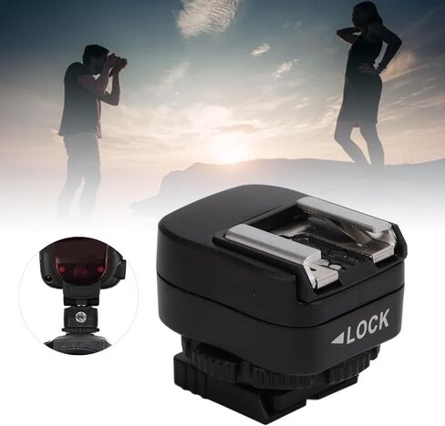 Hot Shoe Adapter with Extra PC Sync Connection Port for A73 Camera Flash in Saudi Arabia