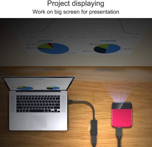 محول QCEs Mini DisplayPort إلى HDMI 4K، محول كابل Thunderblot إلى HDMI متوافق مع Apple MacBook Air Pro وiMac وMicrosoft Surface Pro Dock إلى التلفزيون/الشاشة/جهاز العرض أسود in Kuwait