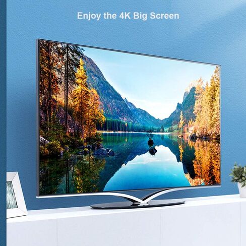 محول QCEs Mini DisplayPort إلى HDMI 4K، محول كابل Thunderblot إلى HDMI متوافق مع Apple MacBook Air Pro وiMac وMicrosoft Surface Pro Dock إلى التلفزيون/الشاشة/جهاز العرض أسود in Kuwait