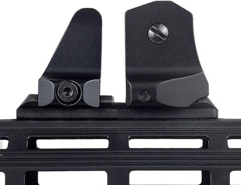 DD Fixed Front and Rear Iron Sight Set Combo，Tactical Low Profile Full Metal Premium Optics Rapid Transition Backup Scopes Tool-Free Adjustable，Fits for Standard 20mm Picatinny Rail Mounting in Kuwait