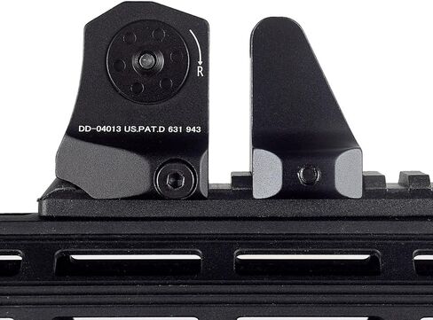 DD Fixed Front and Rear Iron Sight Set Combo，Tactical Low Profile Full Metal Premium Optics Rapid Transition Backup Scopes Tool-Free Adjustable，Fits for Standard 20mm Picatinny Rail Mounting in Kuwait