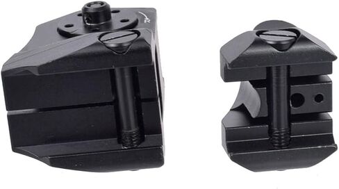 DD Fixed Front and Rear Iron Sight Set Combo，Tactical Low Profile Full Metal Premium Optics Rapid Transition Backup Scopes Tool-Free Adjustable，Fits for Standard 20mm Picatinny Rail Mounting in Kuwait