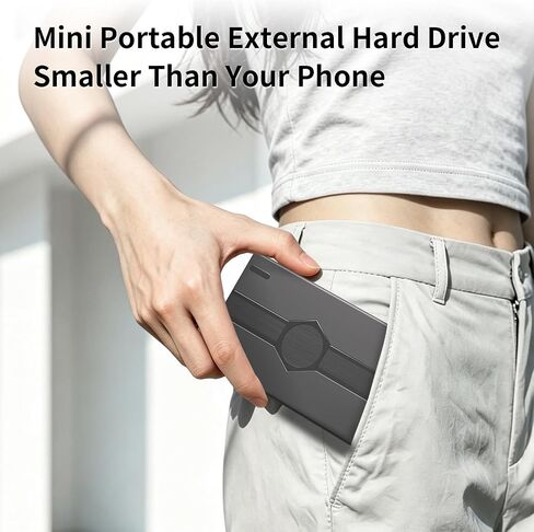 محرك أقراص ثابتة خارجي محمول سعة 500 جيجابايت USB-A Type-C لأجهزة الكمبيوتر الشخصية وأجهزة Mac وPS4 وXbox in Kuwait
