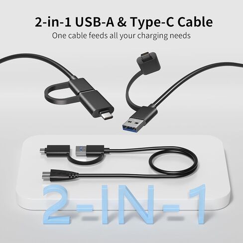 محرك أقراص ثابتة خارجي محمول سعة 500 جيجابايت USB-A Type-C لأجهزة الكمبيوتر الشخصية وأجهزة Mac وPS4 وXbox in Kuwait