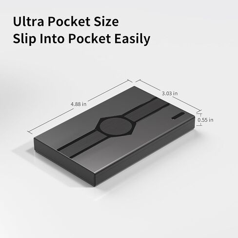 محرك أقراص ثابتة خارجي محمول سعة 500 جيجابايت USB-A Type-C لأجهزة الكمبيوتر الشخصية وأجهزة Mac وPS4 وXbox in Kuwait