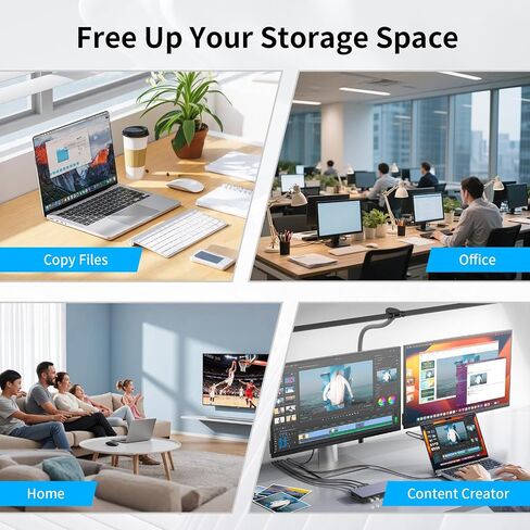 محرك أقراص ثابتة خارجي محمول سعة 500 جيجابايت USB-A Type-C لأجهزة الكمبيوتر الشخصية وأجهزة Mac وPS4 وXbox in Kuwait