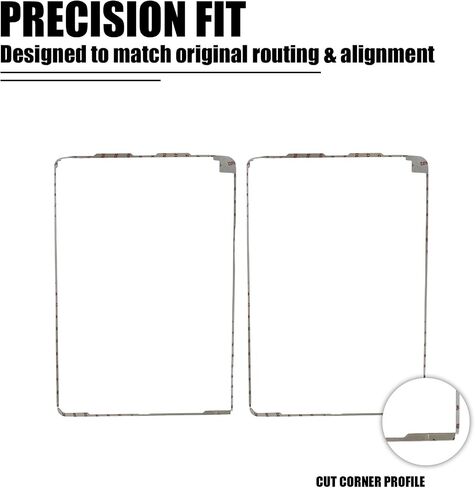 2PCS for iPad Air 3rd Gen Screen Adhesive Replacement for iPad Air 2019 10.5 inch Front Touch Panel LCD Bezel Frame Pre-Cut Tape Sticker Glue Fit for Model: A2153 A2123 A2154 A2152 in Saudi Arabia