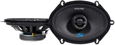 Pair ALPINE S-S57 230 Watt 5x7" or 6x8" Coaxial 2-Way Car Audio Speakers Bundle with METRA 72-5512 Speaker Wire Harness Connector compatible with 1987-Up Ford (2 item) in Kuwait