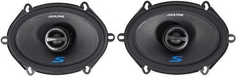 Pair ALPINE S-S57 230 Watt 5x7" or 6x8" Coaxial 2-Way Car Audio Speakers Bundle with METRA 72-5512 Speaker Wire Harness Connector compatible with 1987-Up Ford (2 item) in Kuwait