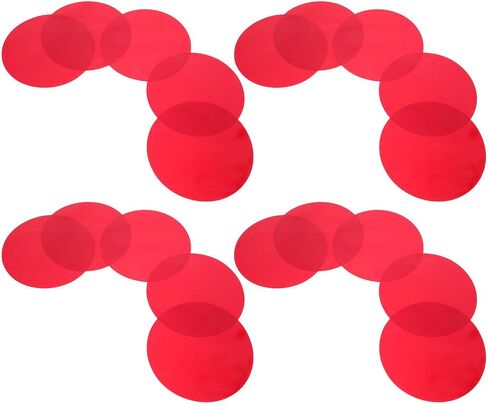 BESTonZON 20 Sheets Red Self Adhesive PET Light Filter Film in Saudi Arabia