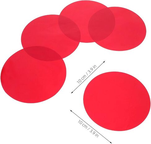 BESTonZON 20 Sheets Red Self Adhesive PET Light Filter Film in Saudi Arabia