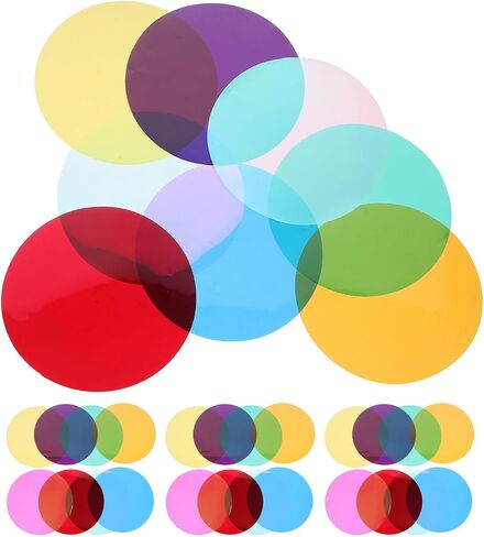 40pcs MM round Self Adhesive Lighting Gels PET Reusable in Kuwait