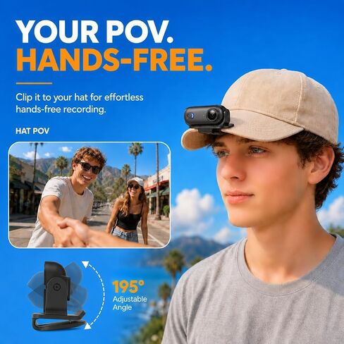 Body Camera, Thumb Size Cam with 32G TF Card,Wearable Camera with 360°Rotatable Clip & Magnetic Clip,150 Minutes for Recording,Take for Lecture, Traveling,Pet Walking and Outdoors Activities in Saudi Arabia