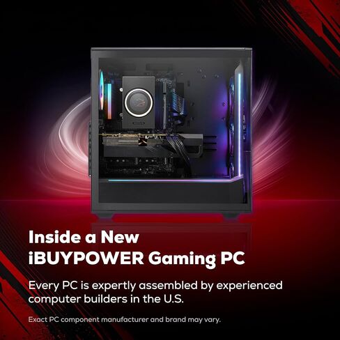 iBUYPOWER Slate Gaming PC Desktop Computer Intel Core Ultra 5 250KF Plus CPU, NVIDIA RTX 5060Ti 8GB GPU, 16GB DDR5 RGB 5200MHz RAM, 1TB NVMe SSD, Windows 11 Home, Gamer Keyboard and Mouse - SBI5N56T01 in Saudi Arabia